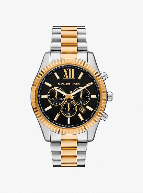 Oversized Lexington Two-Tone Watch