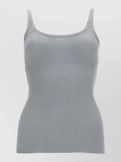 MSGM - ribbed scoop neck sleeveless lounge top