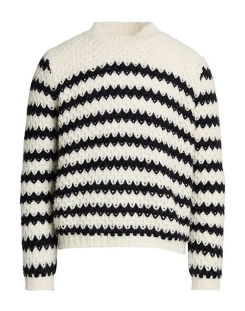 Man Sweater Ivory Size S Baby alpaca wool, Polyamide, Wool