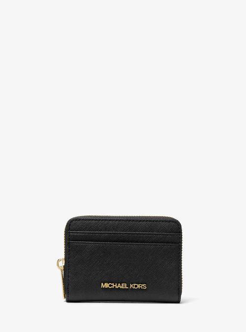 Jet Set Travel Medium Saffiano Leather Wallet in Black - One Size