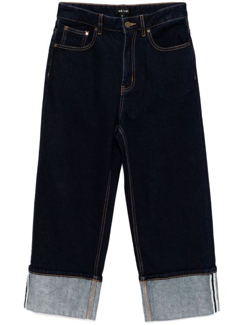 Turned-up cuff jeans - Blue