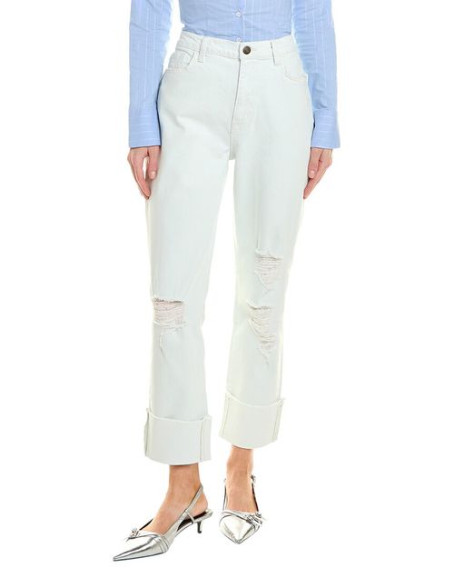 Relaxed Cuffed Boyfriend Oblique Boyfriend Jean