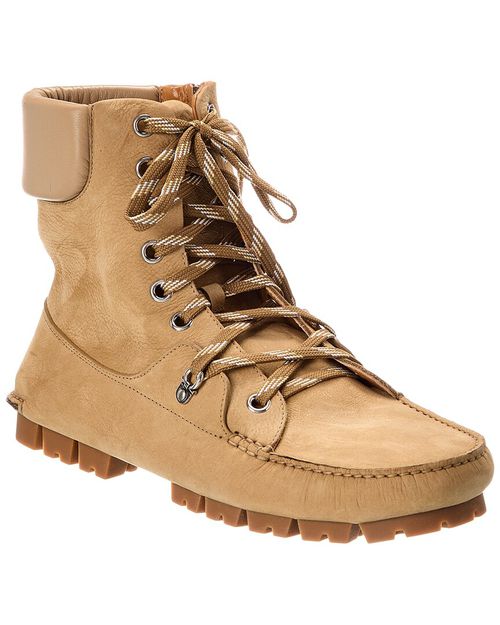 Ferragamo Grifo Leather Hiking Boot