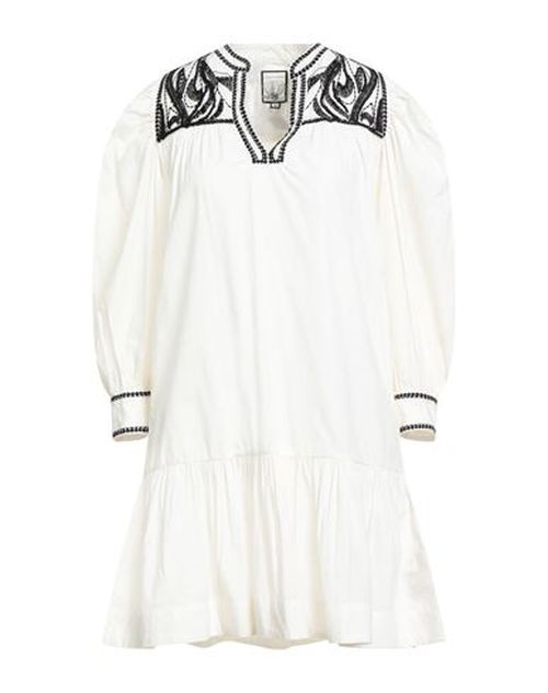 Woman Mini dress Ivory Size XS Cotton