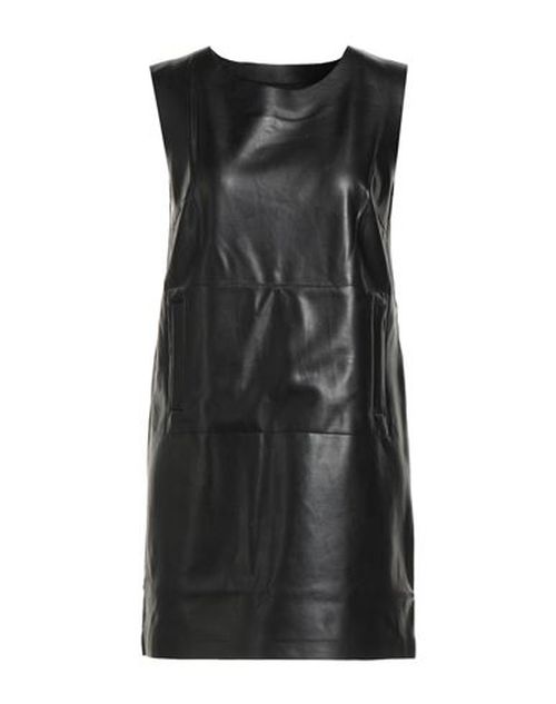 Woman Mini dress Black Size 10 Polyurethane