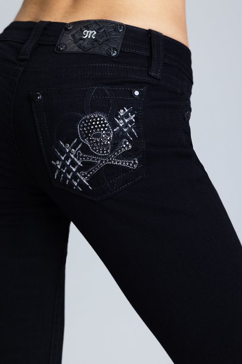 "Jax Fleur Low Rise Bootcut Jeans