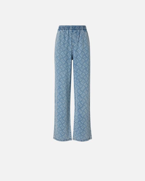 Denim jeans with Love Birds logo - L