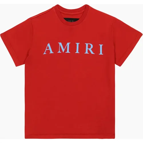 AMIRI KIDS CORE LOGO TEE RED / BLUE - : 6Y