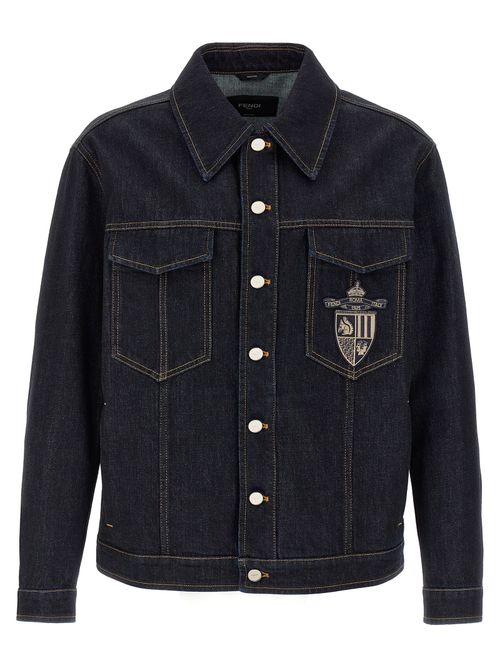 Cotton Denim Jacket — Blue