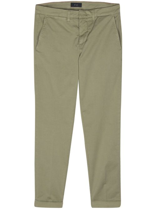 Capri straight-leg trousers - Green
