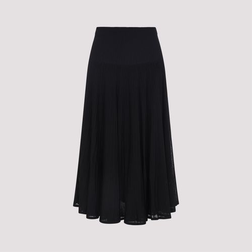 Celia Mid Long Skirt Black - Women