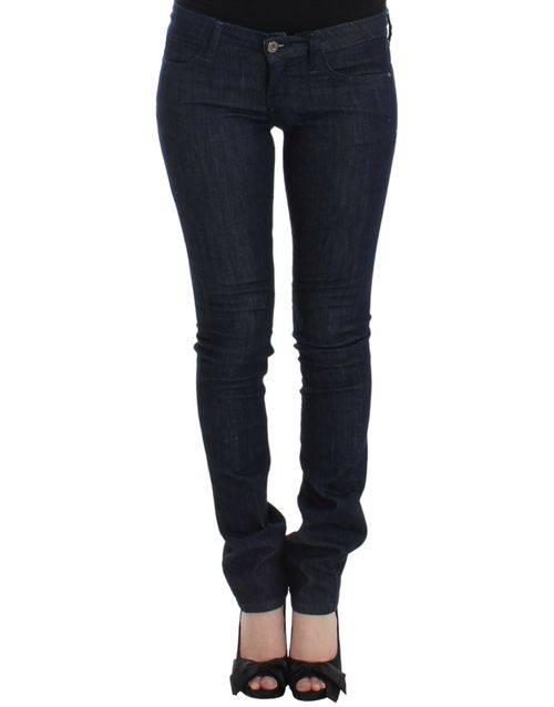 Skinny Leg Denim Jeans — Navy