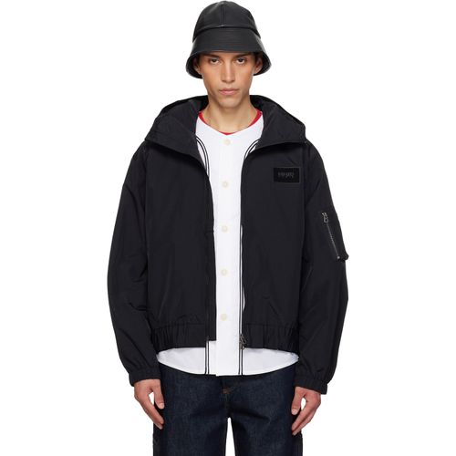 Black Paris 'Winter Holidays' Windbreaker Jacket