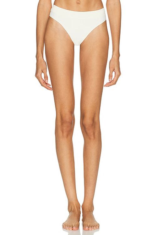 LDMA Low Hide Thong in Cream - Cream. L also in XS