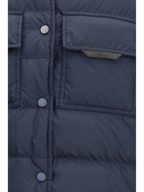 Monil Chain Down Jacket — Navy