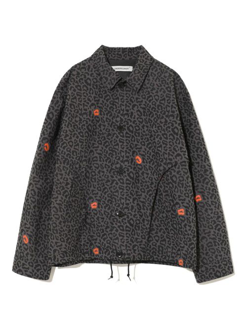 Leopard-print jacket - Grey