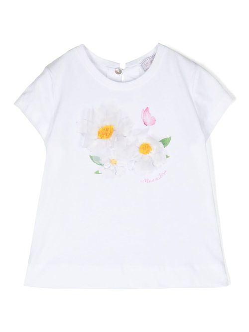 St. Flowers cotton T-shirt - White