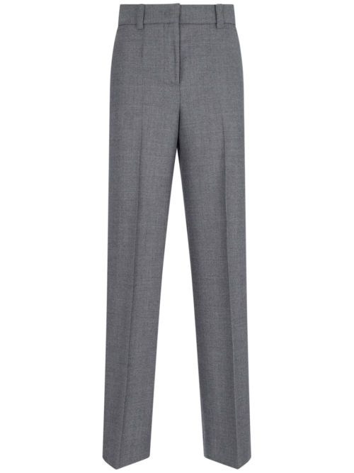Pressed-crease tailored trousers - Grey