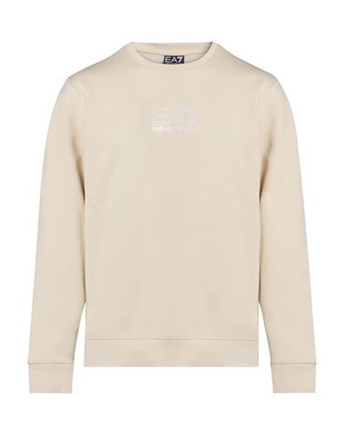 Man Sweatshirt Cream Size M Cotton, Polyester