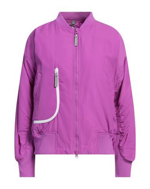 Adidas By Stella Mccartney Asmc Sw Bomber Woman Jacket Magenta Size L Recycled polyester, Elastane