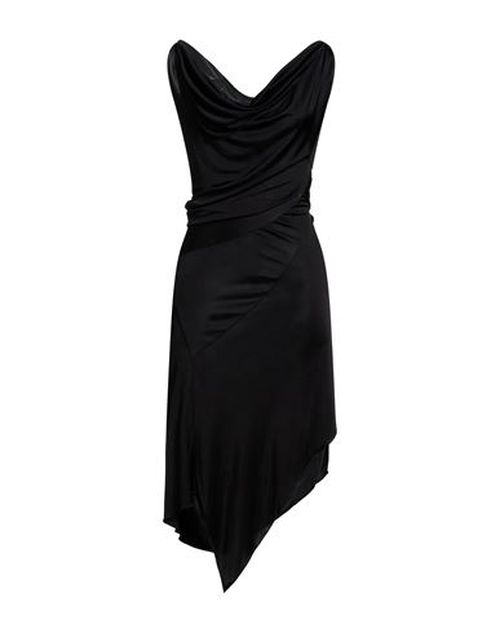 Woman Midi dress Black Size S Viscose