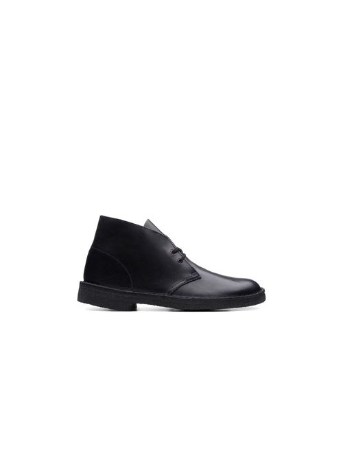 Clarks Originals leather "Black Polished" desert boots
