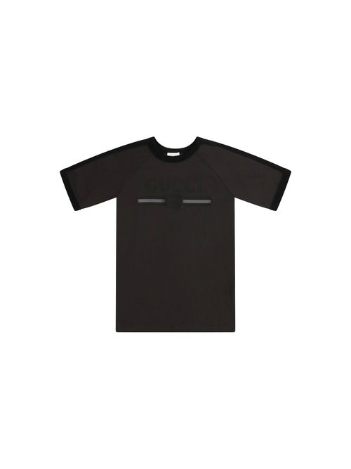 Logo-Print Cotton T-Shirt — Gray