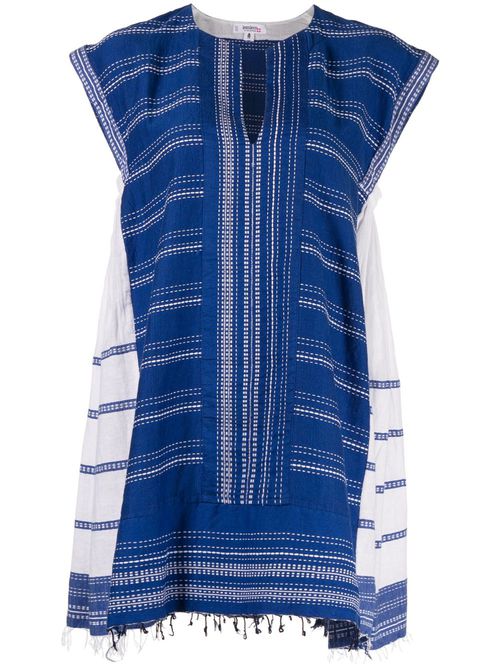 Inku short kaftan dress - Blue