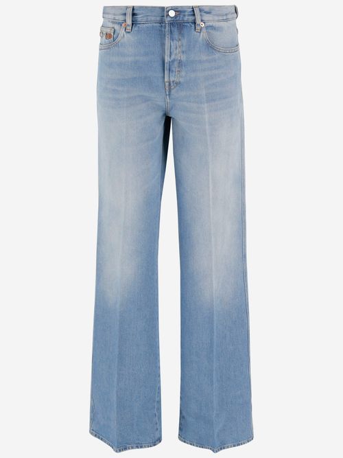 Cotton Denim Jeans — Blue