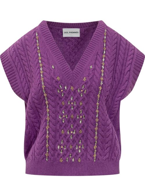 Purple Knitted Sweater
