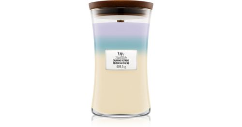 Woodwick Trilogy カーミング リトリート アロマキャンドル 木製芯付き 609.5 g