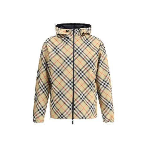 Archivio Check Reversible Jacket — Beige