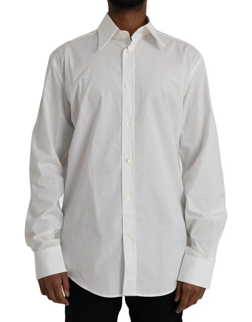 Cotton Stretch Shirt — White