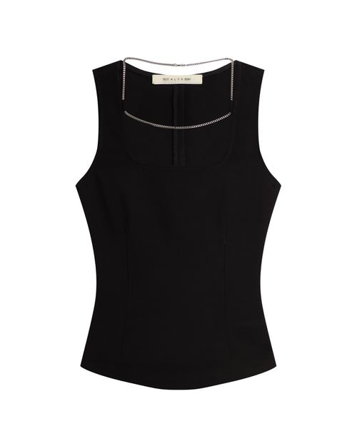 Sleeveless chain top