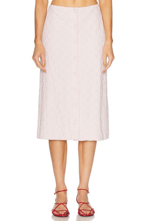 Jil Sander 3D Flower Skirt in Morganite - Ivory.  40 also in 34