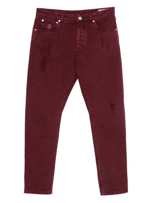 Cotton jeans - Red