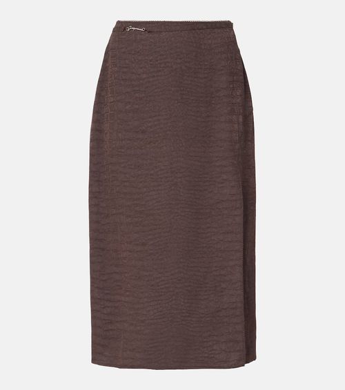 Jacquemus Notte satin midi skirt