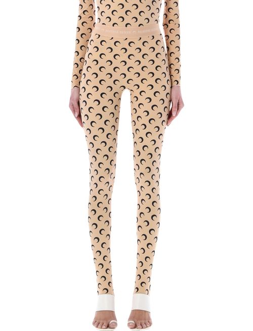 High-Rise Moon Print Leggings - Size S