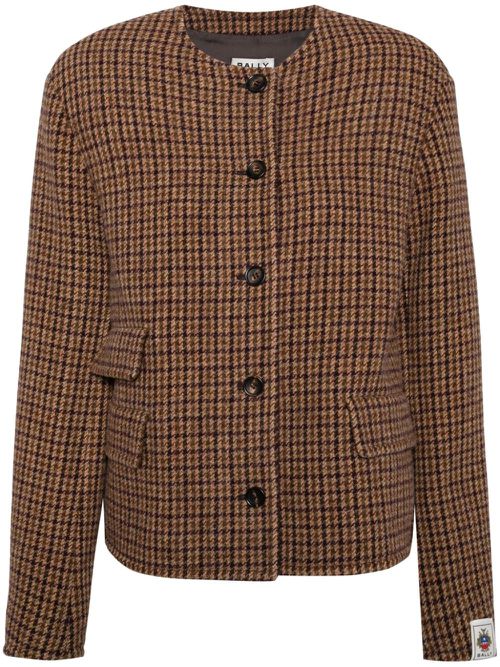 Houndstooth jacket - Brown
