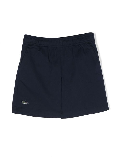 Logo-appliqué track shorts - Blue