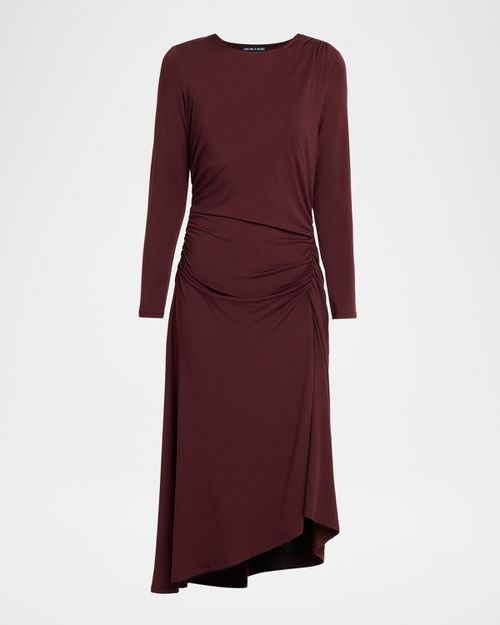 Theodora Ruched Midi Dress
