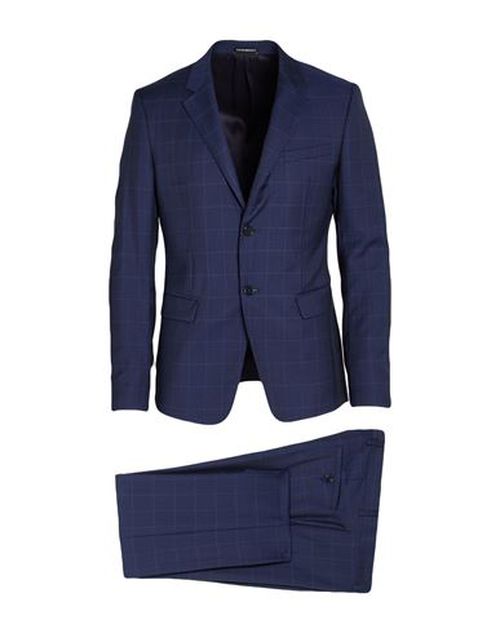David Line Man Suit Navy Size 44 Wool, Cashmere