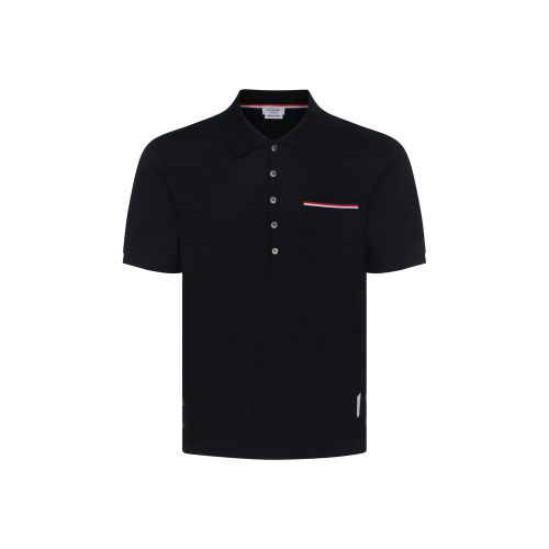 Cotton Polo Polo Shirt — Black