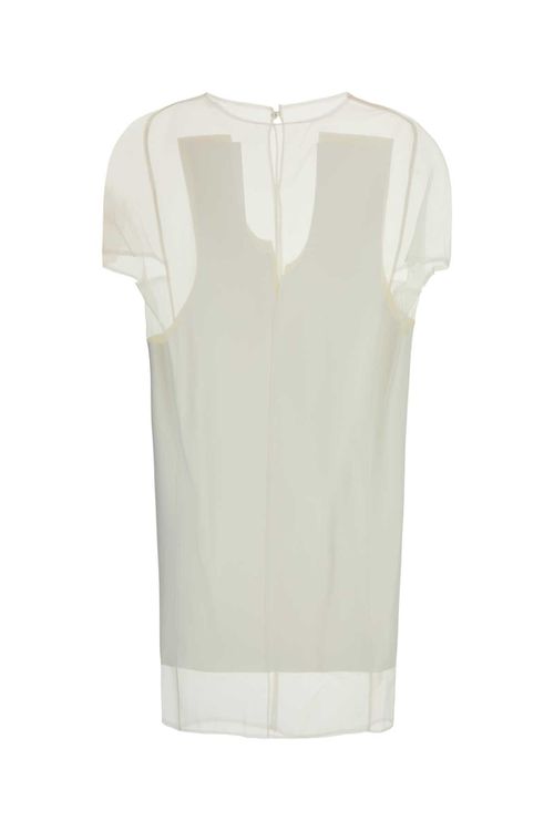 White Silk Winona Dress
