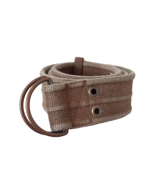 Leather Logo Sling Cintura Buckle Belt