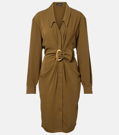 Re/edit Cow-boys crêpe twill shirt dress