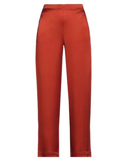Niū Woman Pants Rust Size M Acetate, Silk