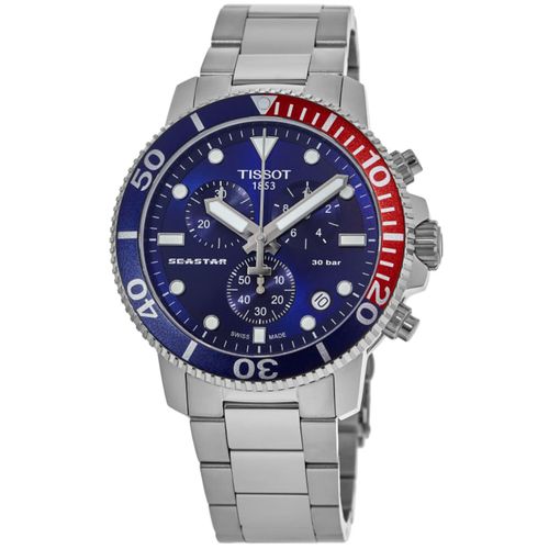 Seastar 1000 Chronograph Pepsi Blue Dial Men's Watch T120.417.11.041.03