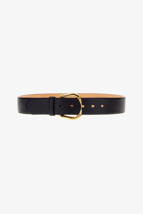 Leather Belt With Buckle