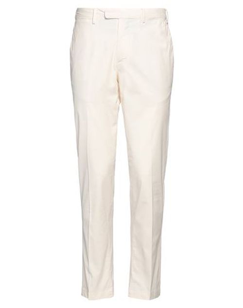 Man Pants Off white Size 30 Cotton, Elastane
